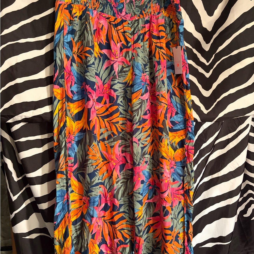 Tropical Floral Maxi Skirt